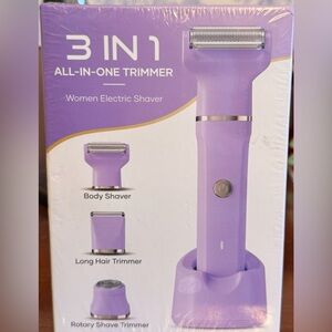 3-in-1 Purple Electric Shaver